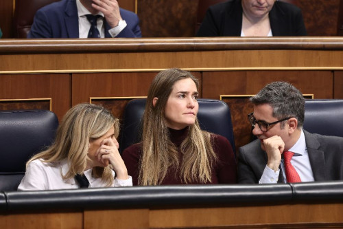 Las vicepresidentas Díaz y Aagesen y el ministro Bolaños, hoy en el Congreso a contar mentiras