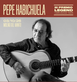 Las XIII Jornadas de Guitarra Espa&ntilde;ola Cervezas 1906 homenajean a Pepe Habichuela en Chinch&oacute;n (Madrid)