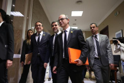Los cuatro diputados presos ya están en el Congreso para asistir a la sesión constitutiva