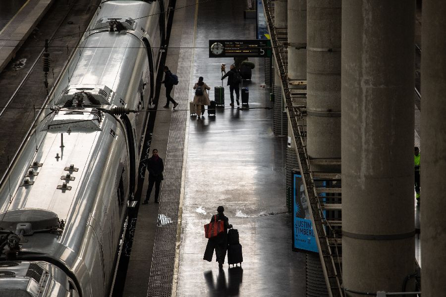 Los pasajeros de los Alvia Santander-Alicante y Madrid-Santander, transbordados por acumulaci&oacute;n de hielo en Valladolid