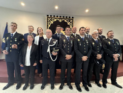 Los polic&iacute;as nacionales de Torrelavega conmemoran a sus patronos con la entrega de distinciones y reconocimientos