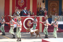 Los reyes presiden un desfile militar marcado por el adelanto electoral y los abucheos a S&aacute;nchez
