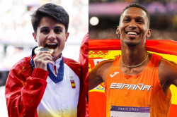 Mar&iacute;a P&eacute;rez y Jordan D&iacute;az, abanderados de Espa&ntilde;a en la ceremonia de clausura de Paris 2024