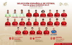 Mingueza, Morey y Dom&iacute;nguez y el regreso de Ruiz, novedades en la lista de la Sub-21