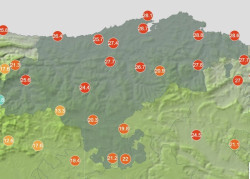 Noche t&oacute;rrida en Cantabria, copando algunas de las temperaturas m&aacute;s altas del pa&iacute;s