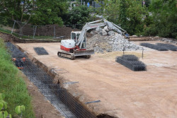 Pi&eacute;lagos inicia las obras de la cubierta en la pista polideportiva de Oru&ntilde;a