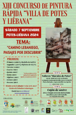 Potes celebra hoy el XIII Concurso de Pintura R&aacute;pida de la villa y Li&eacute;bana