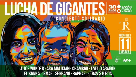 Raphael se suma a Ara Malikian, Chambao, Emilio Arag&oacute;n e Ismael Serrano en el concierto solidario `Lucha de Gigantes`
