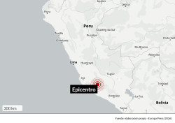 Registrado un terremoto de magnitud 7,2 en el sur de Per&uacute;