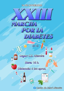 Reocín acogerá el martes la 23 Marcha por la Diabetes