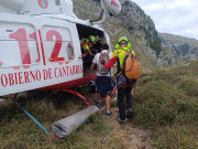  Rescatados dos senderistas bilba&iacute;nos bloqueados en la ruta de los Ojos del Diablo