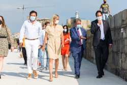 Revilla inaugura las obras del dique norte del puerto de Castro Urdiales, abierto ya al p&uacute;blico