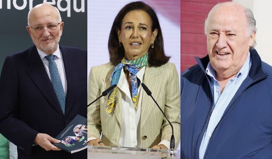 Roig (Mercadona), Bot&iacute;n (Santander) y Amancio Ortega (Inditex), los empresarios m&aacute;s valorados, seg&uacute;n Merco