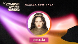 Rosal&iacute;a encabeza las nominaciones de Los40 Music Awards Santander 2026