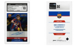 Sale a subasta un cromo firmado por Lamine Yamal de un valor de entre 18.000 y 20.000 euros