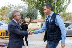 S&aacute;nchez llega al CECOPI de Toledo junto a Marlaska pero sin Puente, que comparece en Madrid a las 11.30