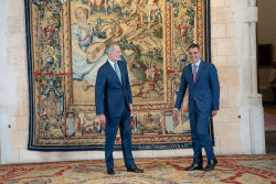 S&aacute;nchez se re&uacute;ne con el Rey despu&eacute;s de decir que  Felipe VI visitar&aacute;  Ceuta y Melilla cuando &eacute;l lo considere