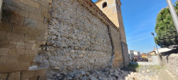 Se derrumba el paño norte de la Iglesia de San Andrés de Ávila, "joya" del románico castellano del siglo XII