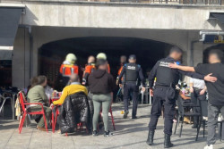 Se desprende parte del revoque de la Plaza de la Constituci&oacute;n de Malia&ntilde;o sin heridos