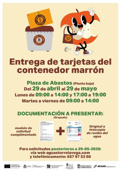 Torrelavega abre la solicitud de las tarjetas para usar el contenedor marr&oacute;n
