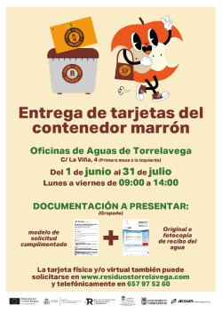 Torrelavega contin&uacute;a la entrega gratuita de tarjetas para el uso del contenedor marr&oacute;n