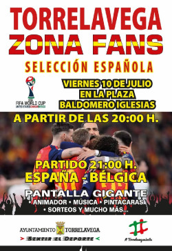 Torrelavega instalar&aacute; una pantalla gigante para ver el partido de Espa&ntilde;a en los cuartos de final del Mundial
