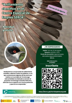 Torrelavega ofrece una jornada de anillamiento científico el 22 de agosto