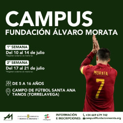 Torrelavega será sede en julio del campus de fútbol de la Fundación Álvaro Morata