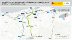 Transportes licita por 10,9 millones la rehabilitaci&oacute;n del firme de la N-623 entre Venta Nueva y Santander