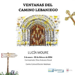 Una exposici&oacute;n de acuarelas de Luc&iacute;a Moure sobre el Camino Lebaniego inaugura la nueva temporada en el Doctor Madrazo