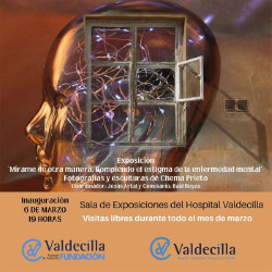 Valdecilla inaugura una muestra de fotos y esculturas de Chema Prieto para romper el estigma de la enfermedad mental