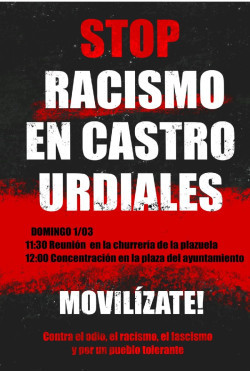Vecinos de Castro se movilizan contra los migrantes en su pueblo y 3.400 vecinos han firmado que no les quieren